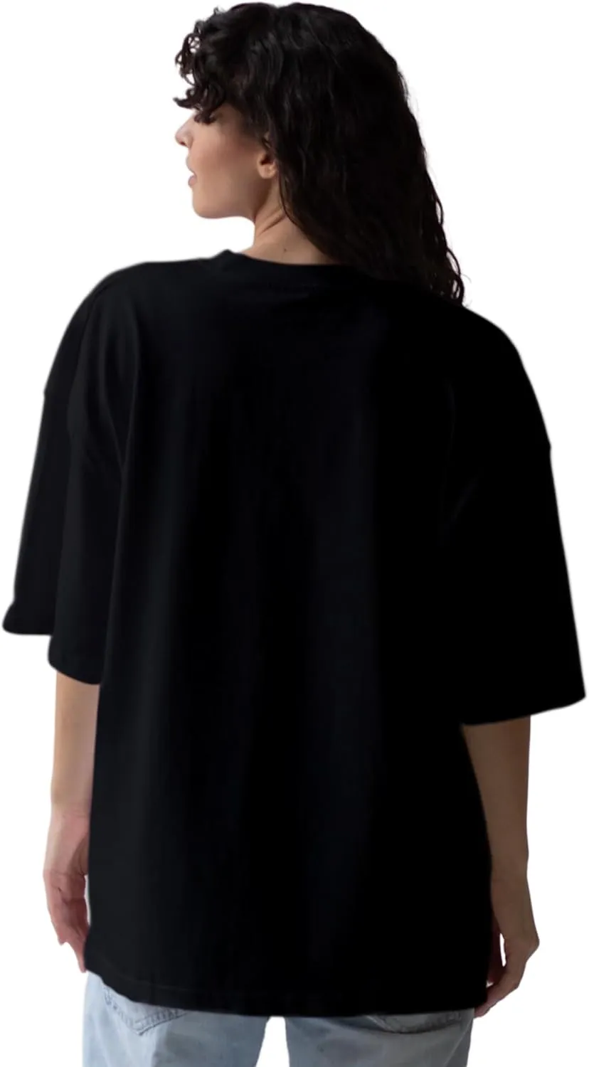 Chick Anime Oversized T-Shirts for Women, 100% Cotton T-Shirts, Perfect for Casual Wear & Gifting | WB.6.47