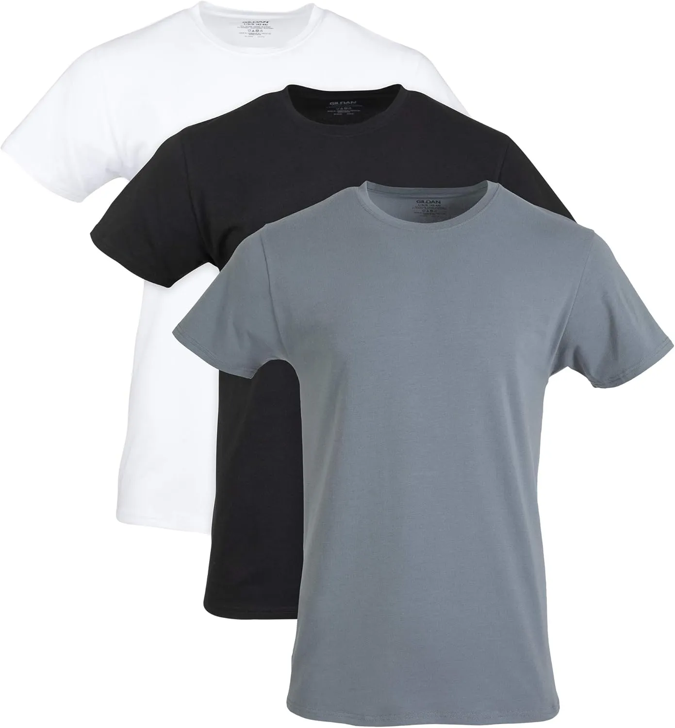 Gildan Men's Cotton Stretch T-Shirts, Multipack