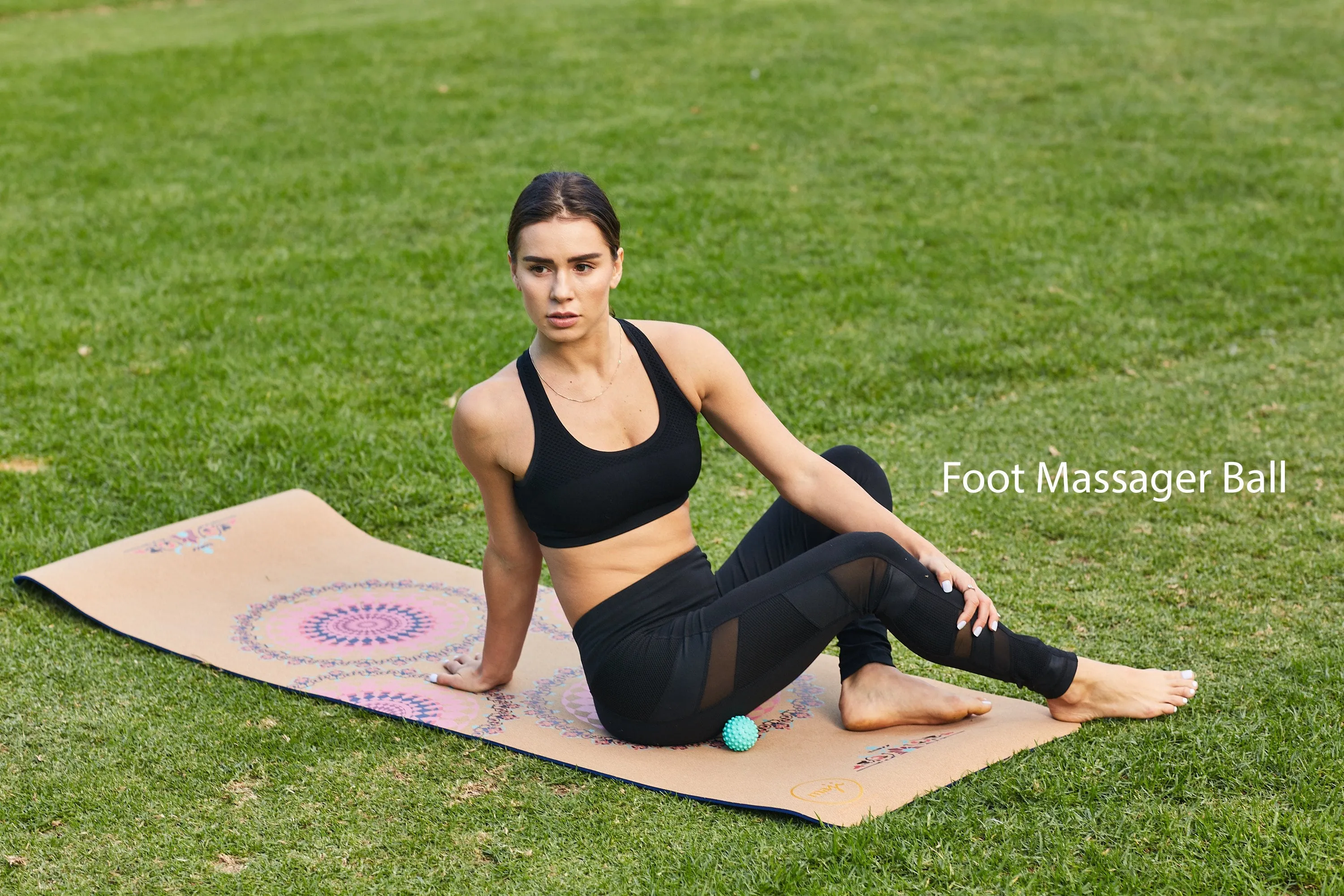 Jute Premium ECO Fitness, pilates, Yoga Mat   Muscle recovery Bundle