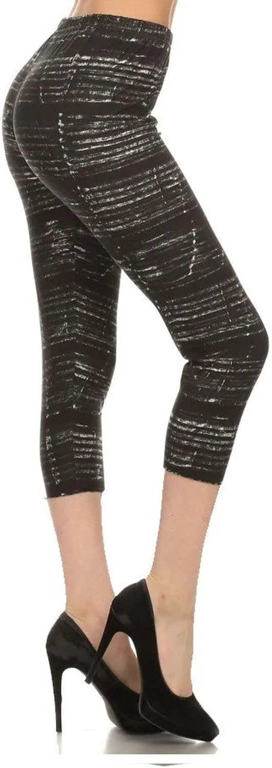 Leggings Depot High Waisted Tie Dye & Fabric Print Leggings for Women - Reg, Plus, 1X3X, 3X5X