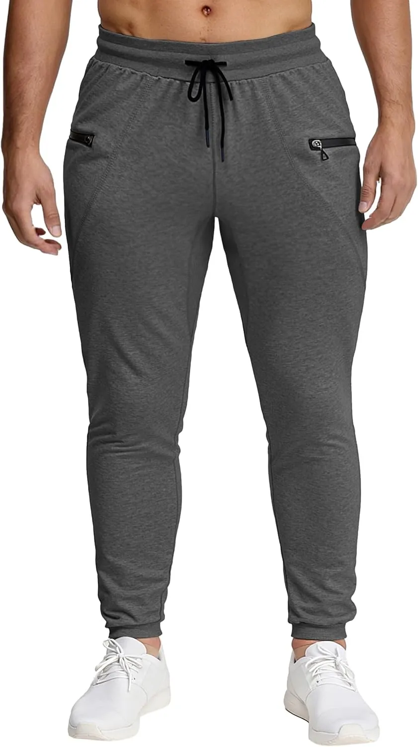 MAIKANONG Mens Slim Joggers Tapered Sweatpants Gym Workout Pants for Running Athletic Casual