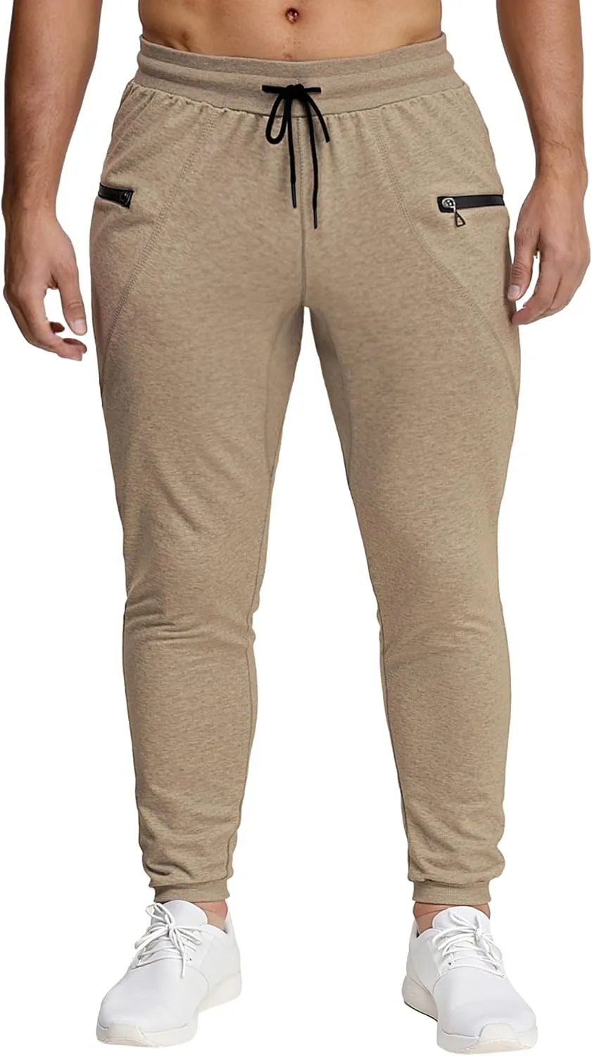 MAIKANONG Mens Slim Joggers Tapered Sweatpants Gym Workout Pants for Running Athletic Casual
