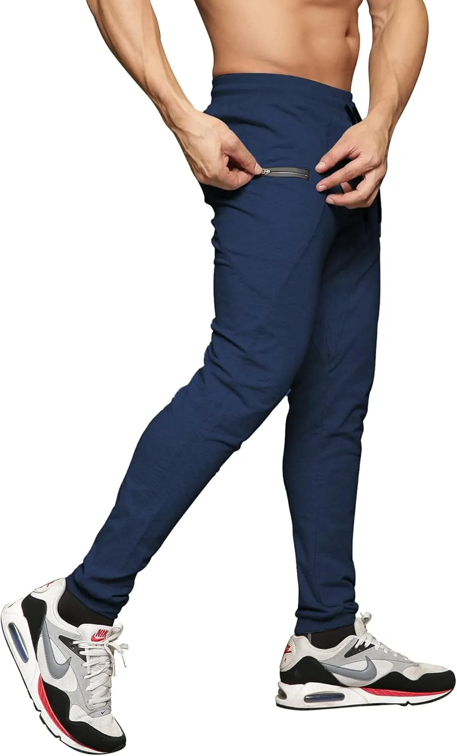 MAIKANONG Mens Slim Joggers Tapered Sweatpants Gym Workout Pants for Running Athletic Casual