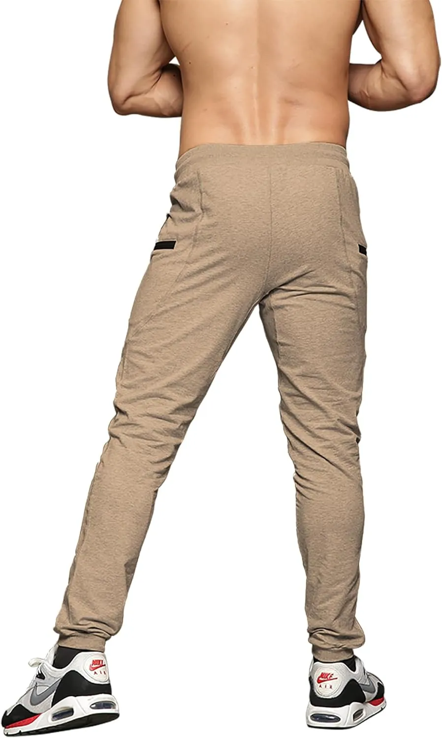 MAIKANONG Mens Slim Joggers Tapered Sweatpants Gym Workout Pants for Running Athletic Casual