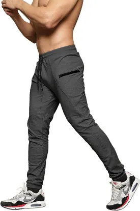 MAIKANONG Mens Slim Joggers Tapered Sweatpants Gym Workout Pants for Running Athletic Casual