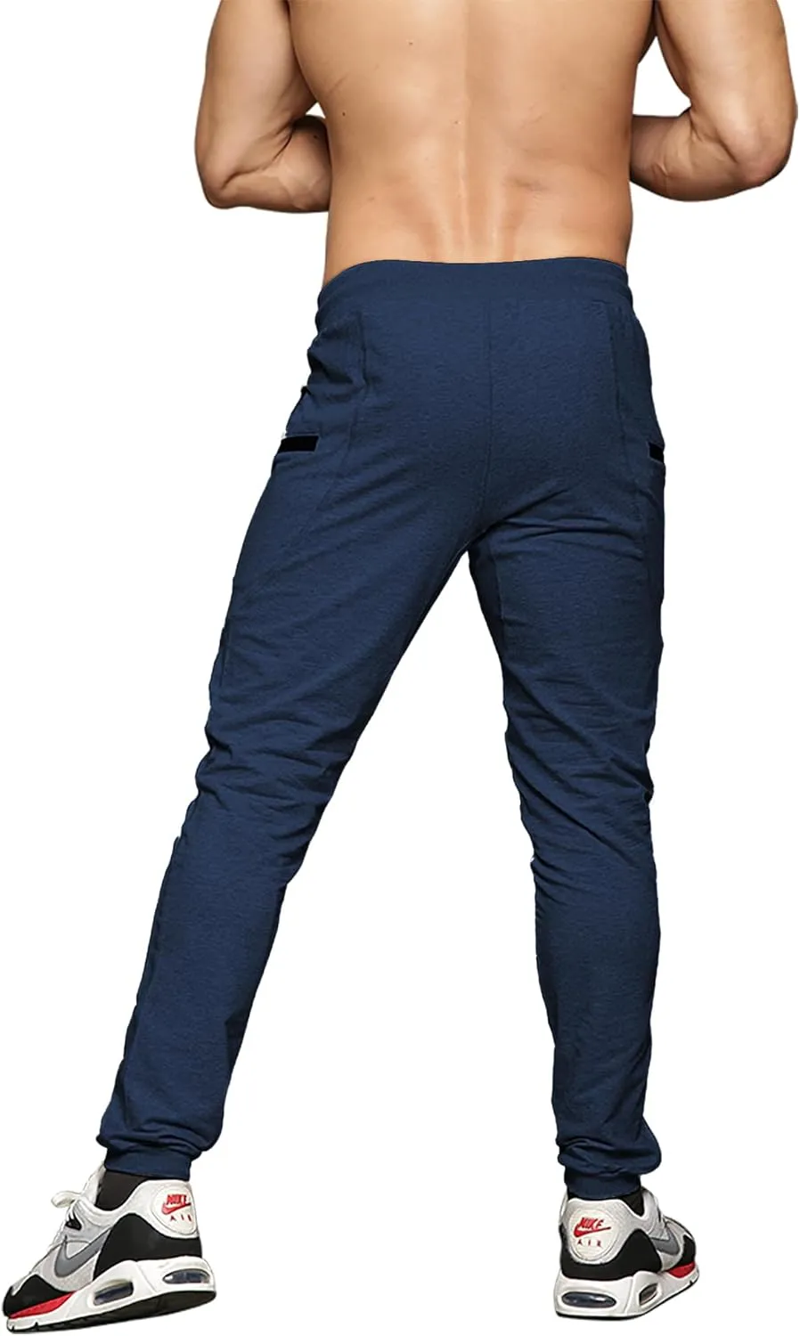 MAIKANONG Mens Slim Joggers Tapered Sweatpants Gym Workout Pants for Running Athletic Casual
