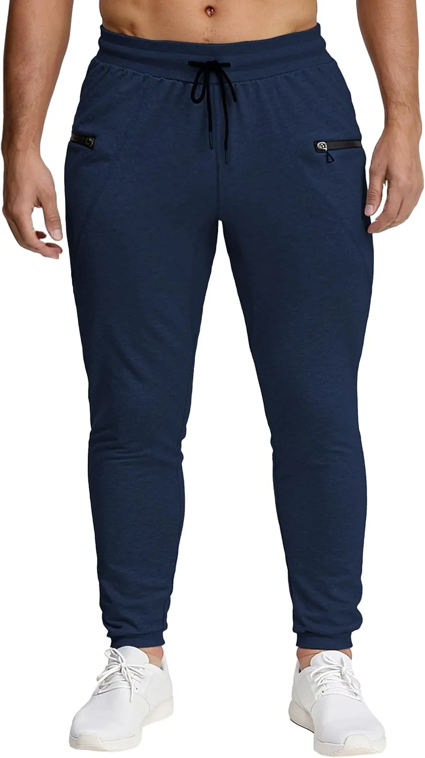 MAIKANONG Mens Slim Joggers Tapered Sweatpants Gym Workout Pants for Running Athletic Casual