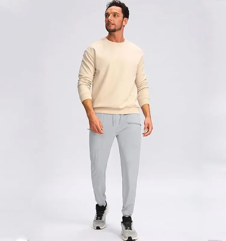 Mens Joggers Quick Dry Pants Golf Lightweight Yoga Workout Running Waterproof Water Resistant Sweatpants