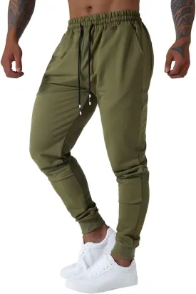 Men's Slim fit Jogging Pants, Suitable for Running and Fitness Activities, Bottom Binding Sports Pants