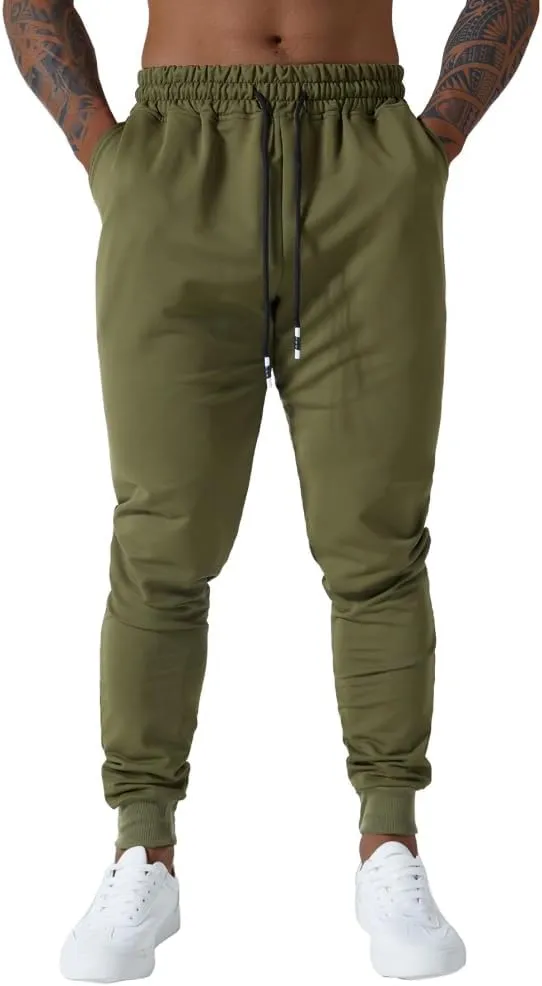 Men's Slim fit Jogging Pants, Suitable for Running and Fitness Activities, Bottom Binding Sports Pants