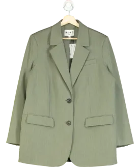 NA-KD Green Heavy Oversized Blazer UK S