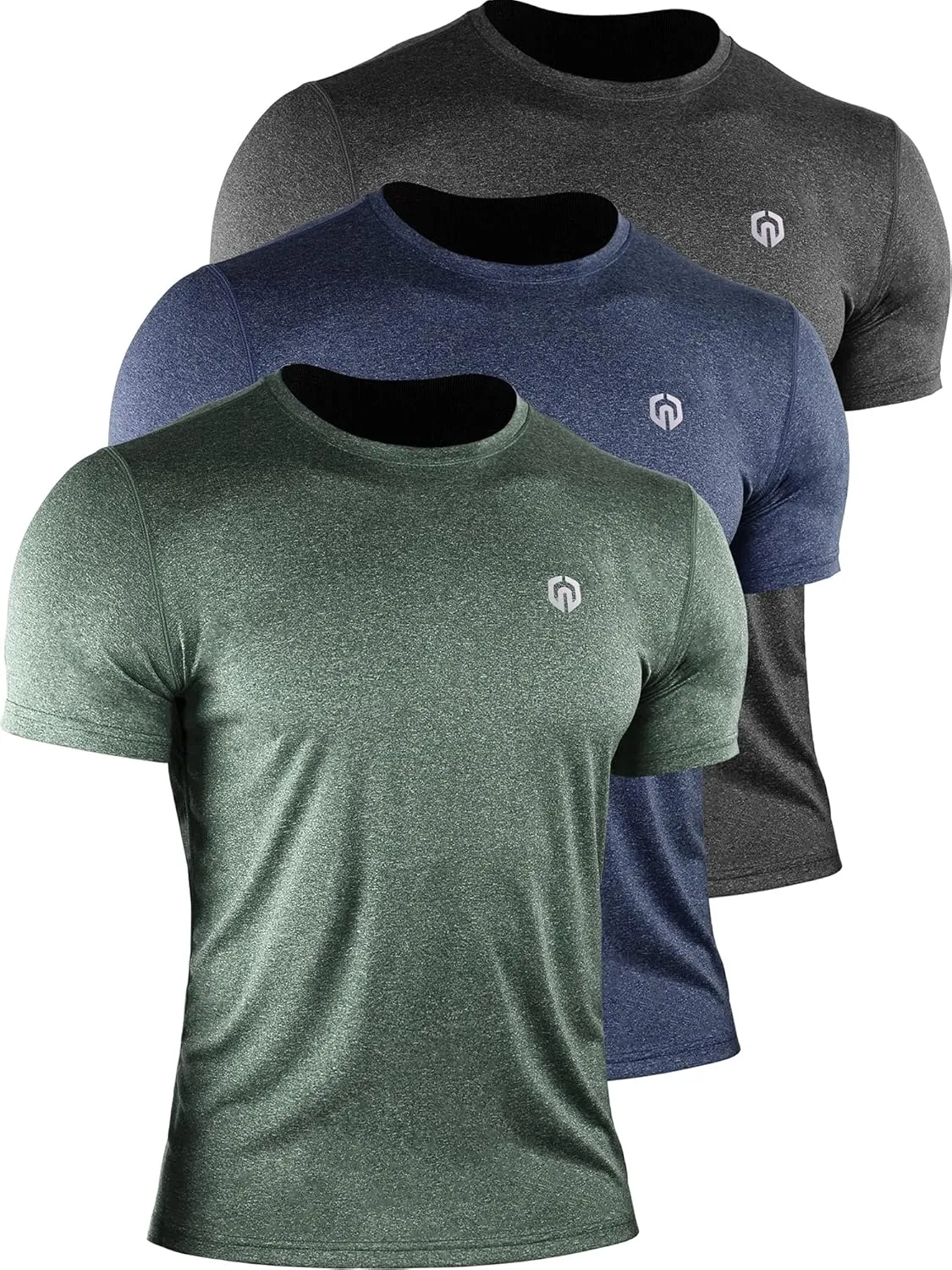 NELEUS Men's Dry Fit Athletic Running Shirt