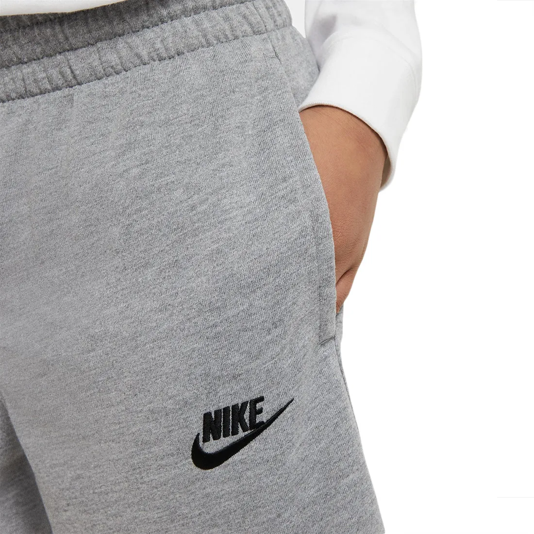 NIKE JERSEY BIG KIDS' (BOYS') SHORTS GREY