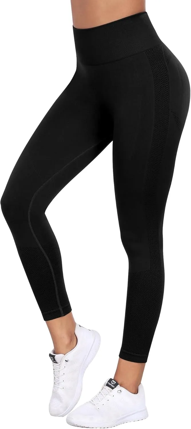 NORMOV Seamless Workout Butt Lifting Leggings - Booty Scrunch Gym Leggings for Women