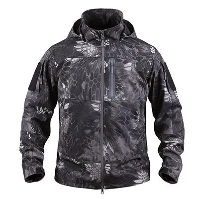 Outdoor Clothing Autumn Men's Military Hiking Camouflage Fleece Jacket Army Tactical Coat Multicam Male Softshell Windbreakers