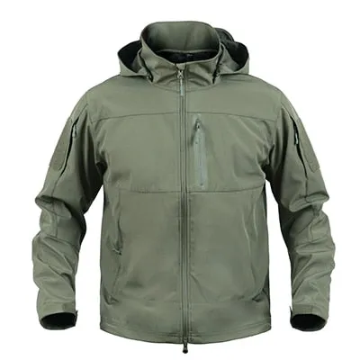 Outdoor Clothing Autumn Men's Military Hiking Camouflage Fleece Jacket Army Tactical Coat Multicam Male Softshell Windbreakers