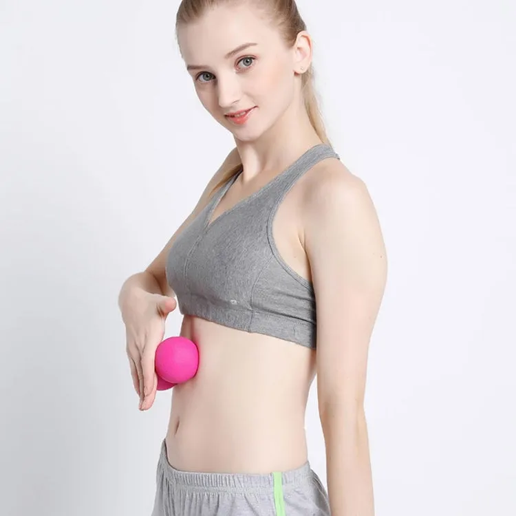 Silicone Elastic Fitness Massage Ball Yaga Ball(Rose Red)