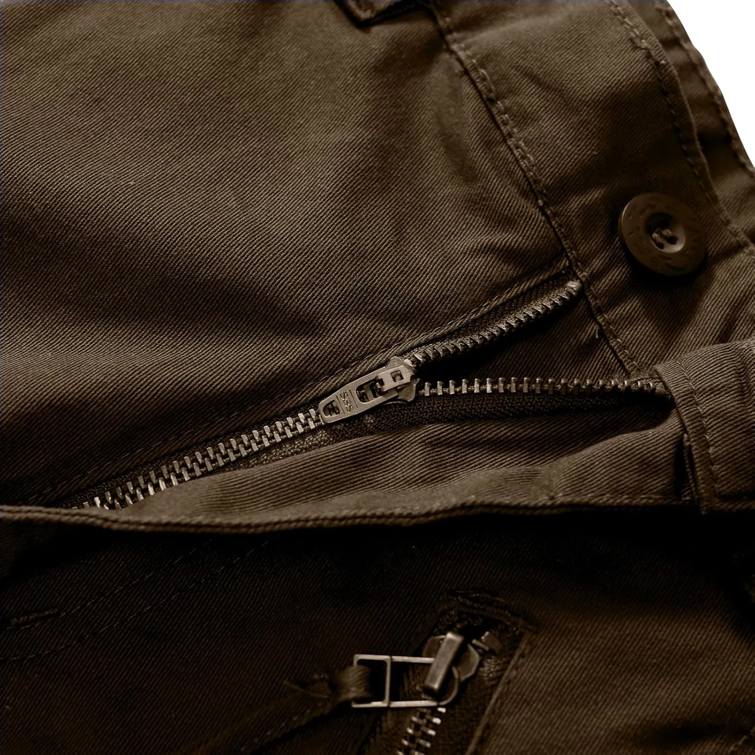 Sobrisah Mid Low Rise Cargo Pants for Men Youth Comfy Cotton Casual Streetwear Military Combat Work TrousersNo Belt