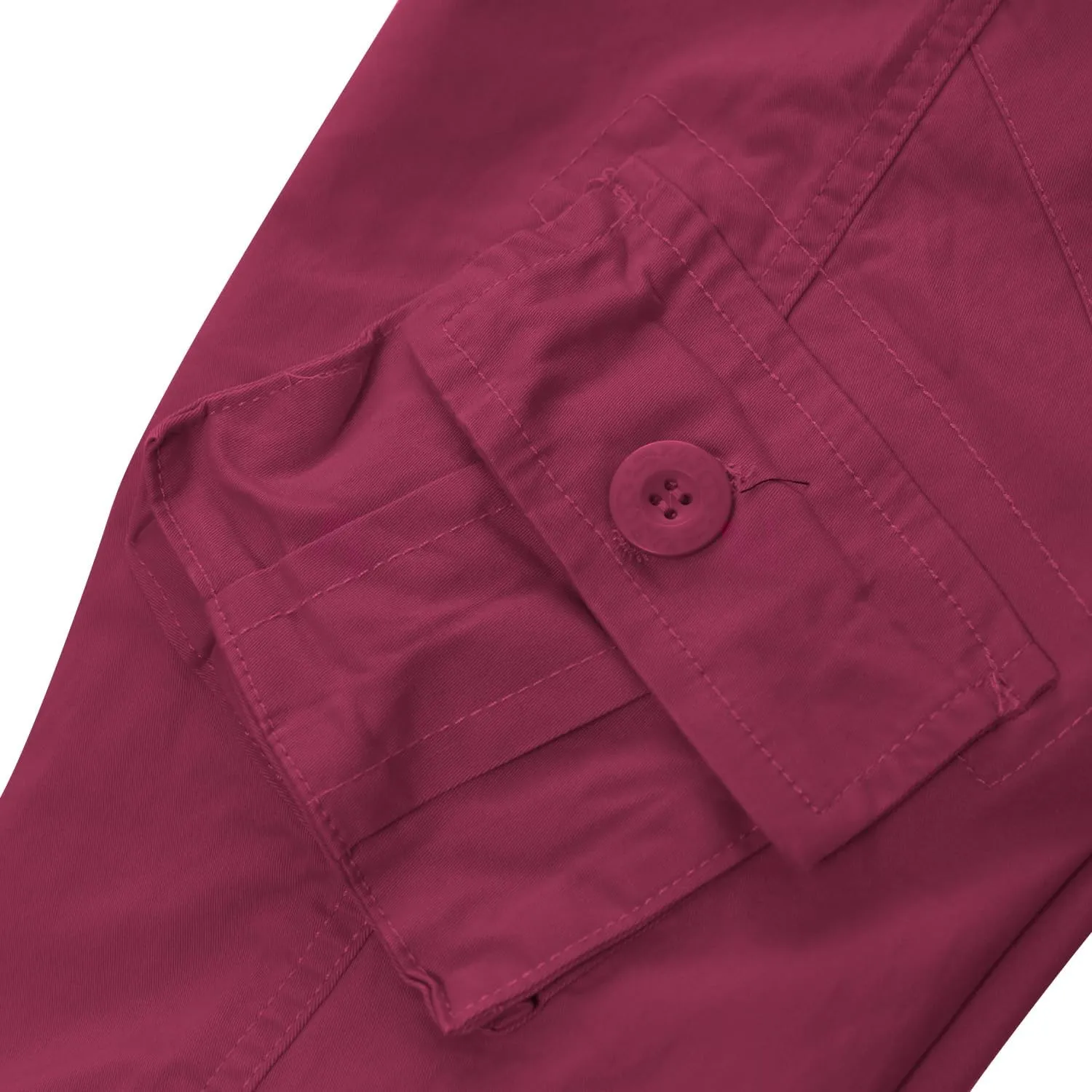 Sobrisah Women Mid-Rise Cargo Pants Heavy Cotton Casual Pants 8 Pockets Regular Fit/Plus Size Military Work Trousers