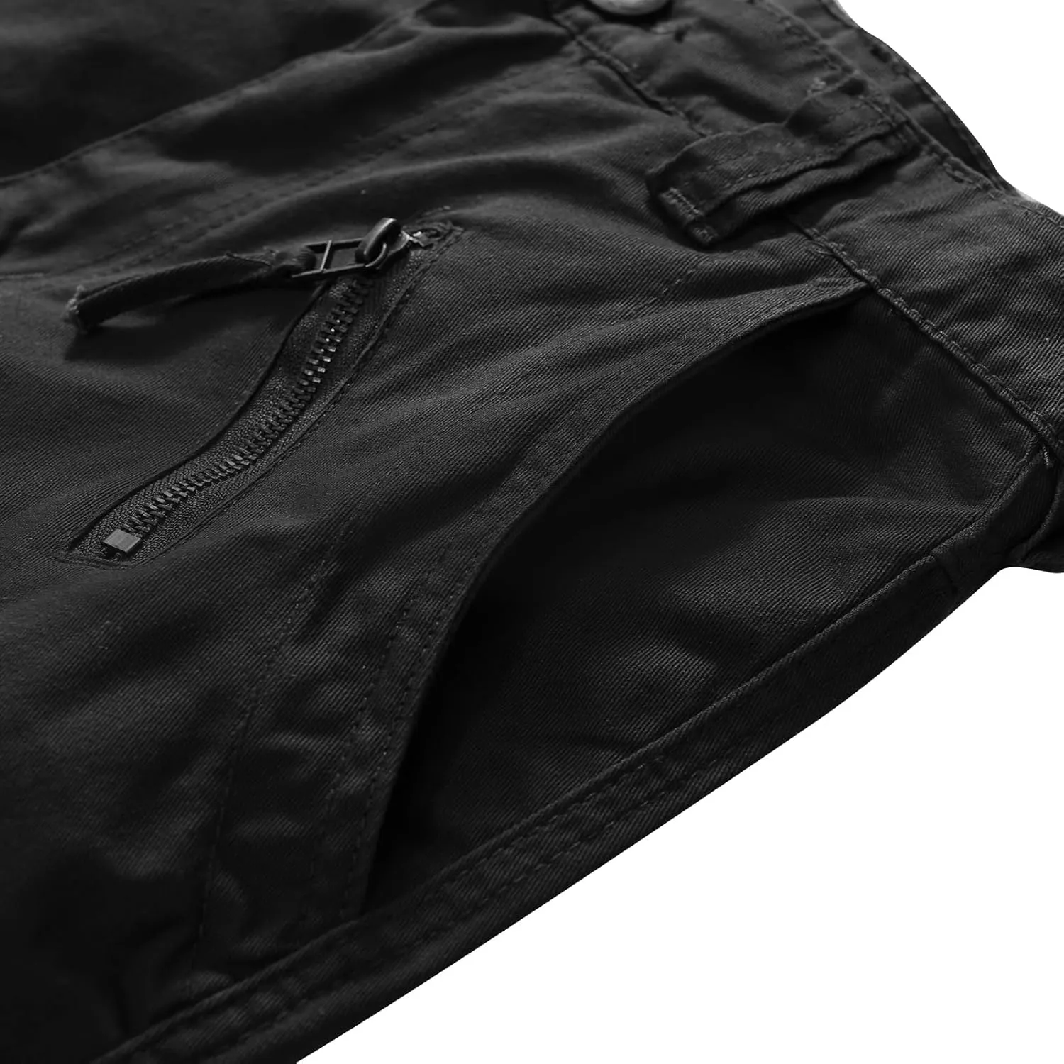Sobrisah Women Mid-Rise Cargo Pants Heavy Cotton Casual Pants 8 Pockets Regular Fit/Plus Size Military Work Trousers