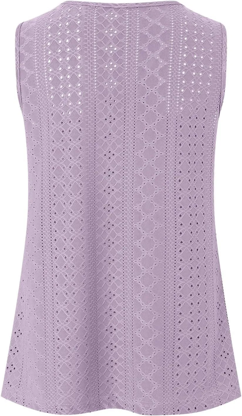 Tank Top for Women 2025 Flowy Peplum Tops for Women Dressy Sleeveless V Neck Babydoll Tank Tops Women
