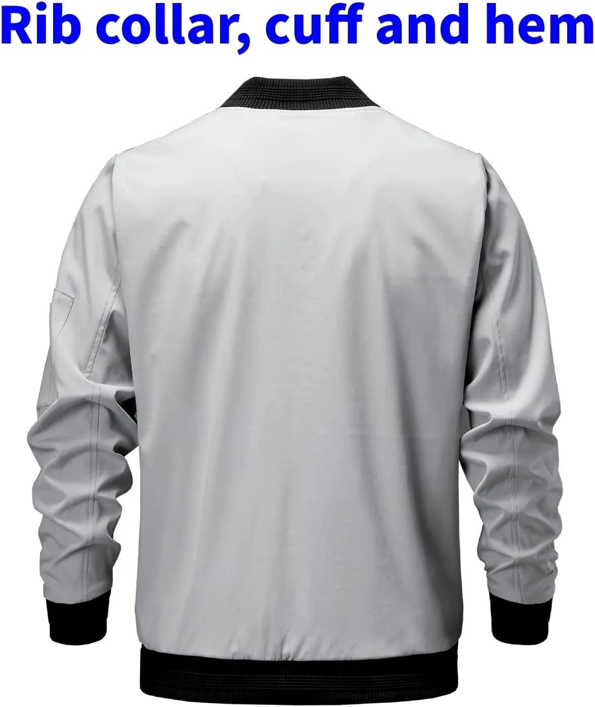 TLZC Men's Lightweight Bomber Jacket Windbreaker Slim Fit Active Coat Outerwear