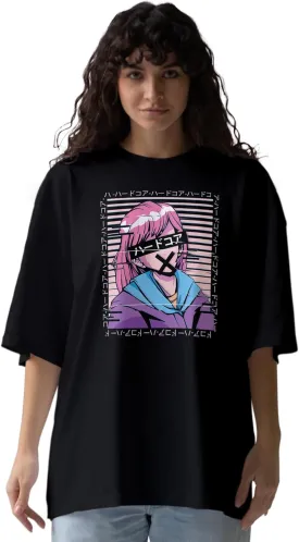 Unspoken Girl Trendy Oversized T-Shirts for Women, Cotton T-Shirts, Perfect for Casual Wear & Gifting | WB.6.33