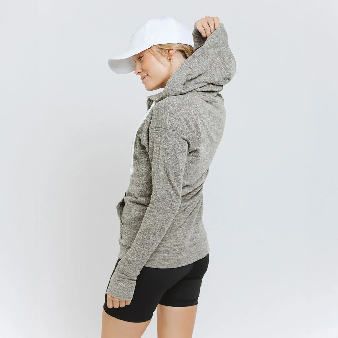 Utah Campus Zip-Up, Heather Grey