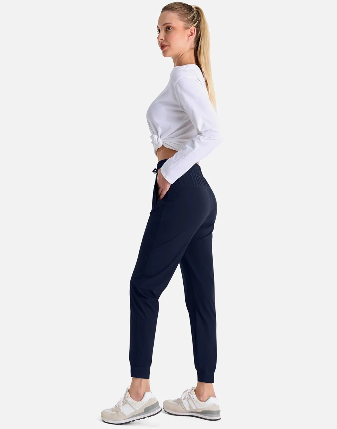 Women's Joggers Pants with Pockets Lightweight Quick Dry Hiking Joggers for Athletic Casual Workout Running Lounge