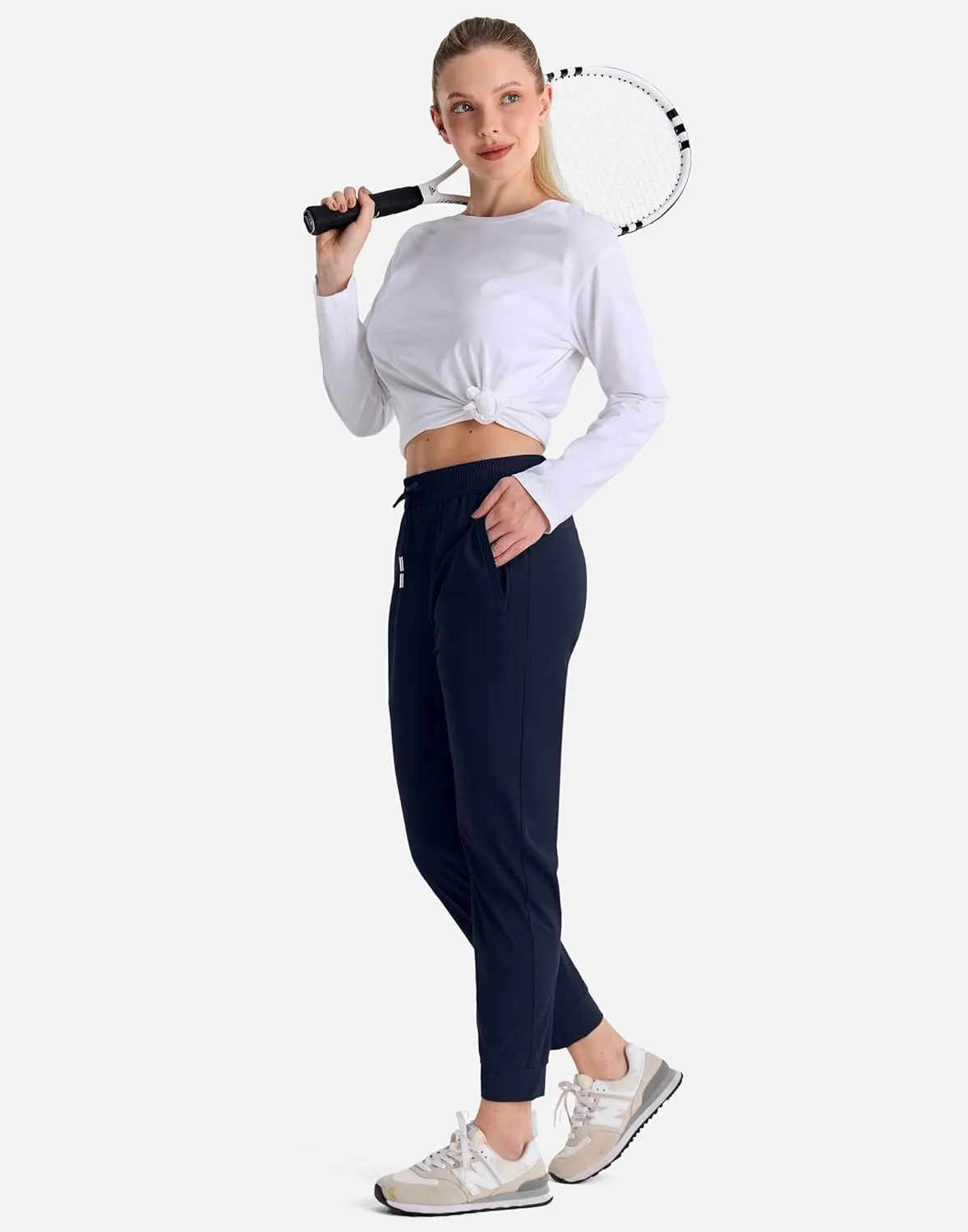 Women's Joggers Pants with Pockets Lightweight Quick Dry Hiking Joggers for Athletic Casual Workout Running Lounge