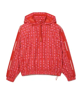 Women’s Oversize Hooded Windbreaker Watermelon/Corrida-Reseda