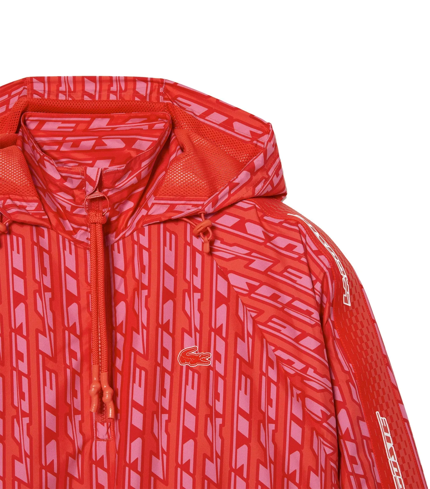 Women’s Oversize Hooded Windbreaker Watermelon/Corrida-Reseda