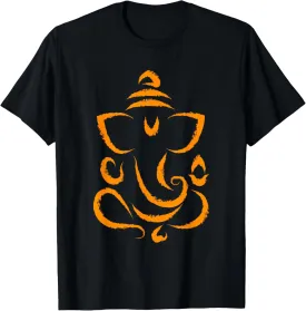 Yoga Hindu Indian Meditation Deepavali Diwali Rangoli Ganesh T-Shirt